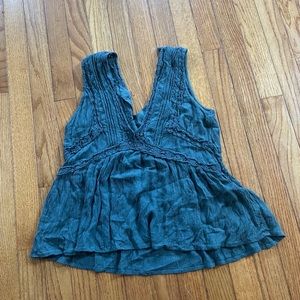 Turquoise American Eagle Tank Top